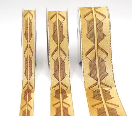 Rustikal Tribal Geometrisch Jacquardband_AI-KN